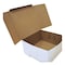 Sct White One-Piece Non-Window Bakery Boxes, Standard, 12 x 12 x 6, White/Kraft, Paper, 50PK 1589 - alternate 2